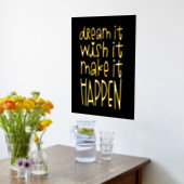 夢やる気を起こさせるの願いが叶う 箔ポスター (レイダウン (キッチン))