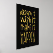 夢やる気を起こさせるの願いが叶う 箔ポスター (レイダウン)