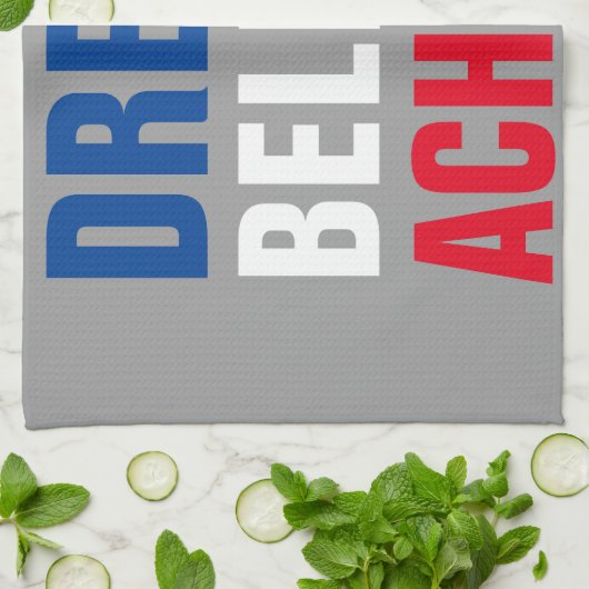 夢やる気を起こさせるを信じ見る感動的 キッチンタオル (折り畳み)