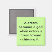 夢をゴール磁石 マグネット (正面/裏面)