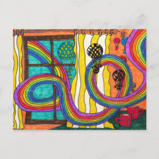 夢を一緒に描くポストカード ポストカード