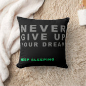 夢を与え見て寝て保いクリエイティブ クッション (ブランケット)