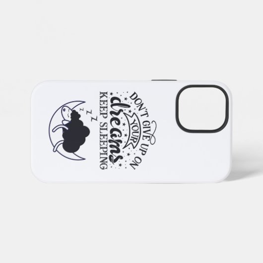 夢を与え見て寝な保い iPhoneケース (裏面横)