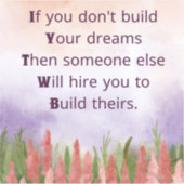 夢を作る シール (正面)