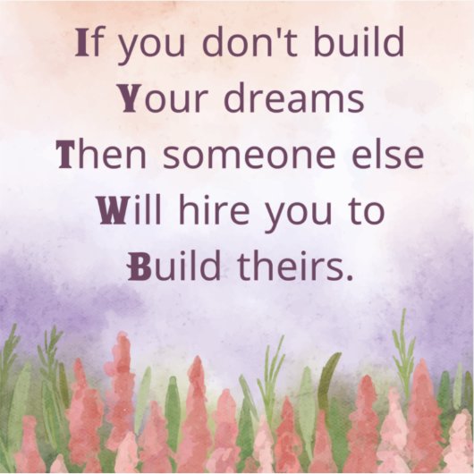 夢を作る シール (正面)