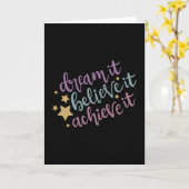 夢を信じ見て実現する カード (黄色い花)