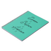 夢を信じ見て達成する感動的 ノートブック (左側)