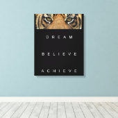 夢を信じ見るやる気を起こさせる引用文 キャンバスプリント (インサイチュ (ウッドフロア))