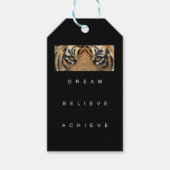 夢を信じ見るやる気を起こさせる引用文 ギフトタグ (正面)