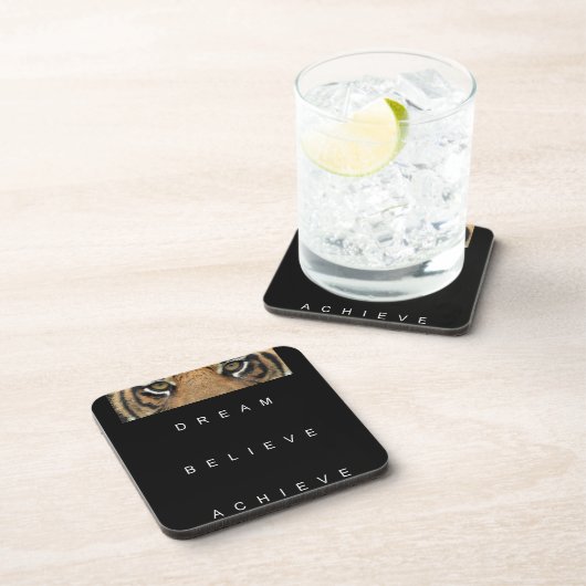 夢を信じ見るやる気を起こさせる引用文 コースター (右側)