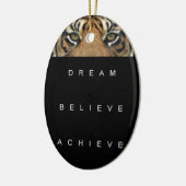 夢を信じ見るやる気を起こさせる引用文 セラミックオーナメント (左)