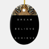 夢を信じ見るやる気を起こさせる引用文 セラミックオーナメント (正面)