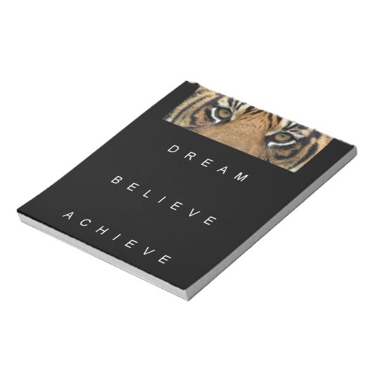 夢を信じ見るやる気を起こさせる引用文 ノートパッド (回転)