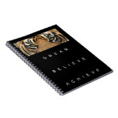 夢を信じ見るやる気を起こさせる引用文 ノートブック (右側)