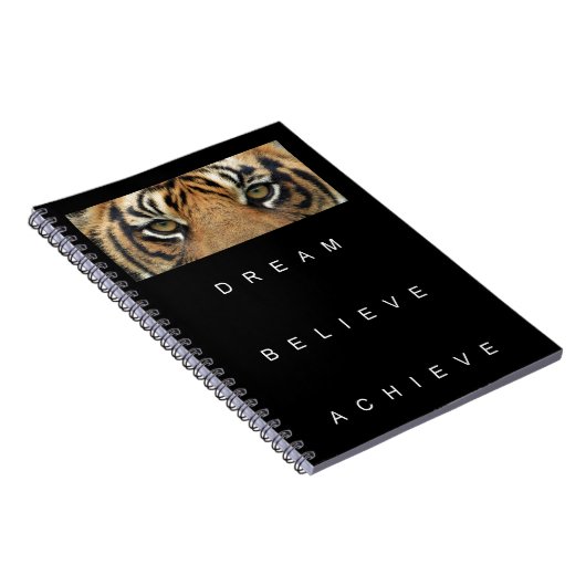 夢を信じ見るやる気を起こさせる引用文 ノートブック (右側)