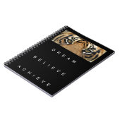 夢を信じ見るやる気を起こさせる引用文 ノートブック (左側)