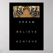 夢を信じ見るやる気を起こさせる引用文 ポスター (正面)