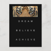 夢を信じ見るやる気を起こさせる引用文 ポストカード (正面)