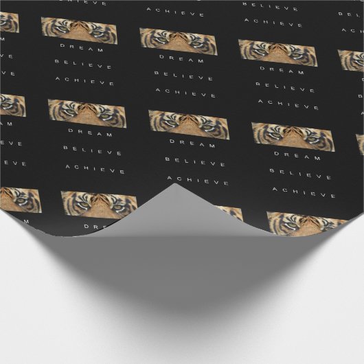 夢を信じ見るやる気を起こさせる引用文 ラッピングペーパー (角)