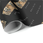 夢を信じ見るやる気を起こさせる引用文 ラッピングペーパー (ロールコーナー)