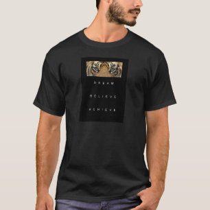夢を信じ見るやる気を起こさせる引用文 Tシャツ