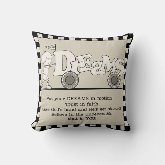 夢を動かす クッション (正面)