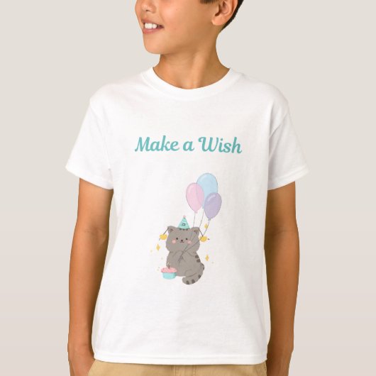 夢を叶えるキッズバースデーTシャツ Tシャツ (正面)
