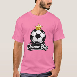 夢を叶えるサッカーボールスターTシャツ Tシャツ