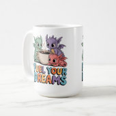 夢を叶えるドラゴン コーヒーマグカップ (正面左)