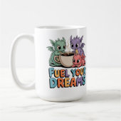 夢を叶えるドラゴン コーヒーマグカップ (左)