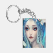 夢を叶える翼の引用文 キーホルダー (正面左)