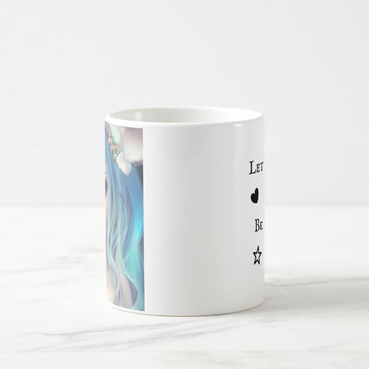 夢を叶える翼の引用文 コーヒーマグカップ (中央)