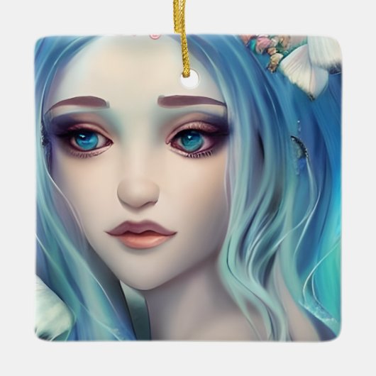 夢を叶える翼の引用文 セラミックオーナメント (正面)