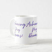 夢を叶える コーヒーマグカップ (正面左)