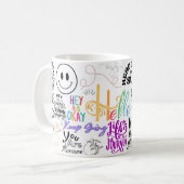 夢を叶える コーヒーマグカップ (正面左)