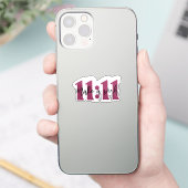 “夢を叶える 11:11 ステッカー – あなたの夢を現実に” シール (スマートフォン)