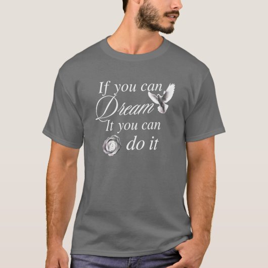 夢を叶えるTシャツ - 限界を超えて飛翔せよ Tシャツ (正面)