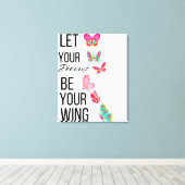 夢を叶えろやる気を起こさせる キャンバスプリント (インサイチュ (ウッドフロア))