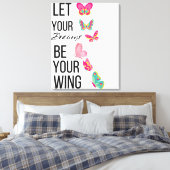 夢を叶えろやる気を起こさせる キャンバスプリント (インサイチュ (寝室))