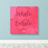 「夢を吸い込む」 — Streted Canvas キャンバスプリント (インサイチュ (ウッドフロア))