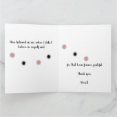 夢を変えず、アプローチを変えない サンキューカード (内部)