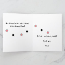 夢を変えず、アプローチを変えない サンキューカード