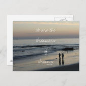 夢を夢見る人々のビーチ ポストカード (正面/裏面)