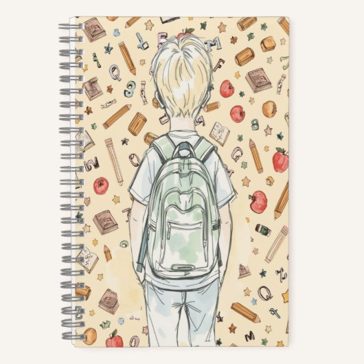 夢を大きくキッズノート 学校に戻るエディション ノートブック (正面)