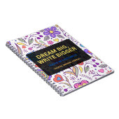 夢を大きく、もっと書こう - インスピレーション ノートブック (右側)