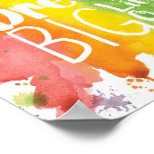 夢を大きく、わたしの小さな子 - 虹色 ポスター (角)