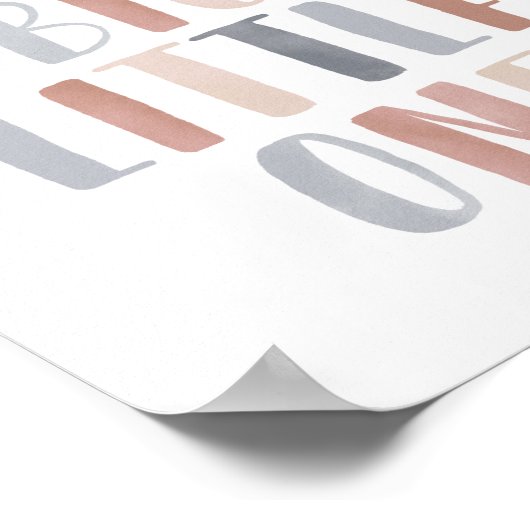 夢を大きく 夢見る小さな子のためのボヘミアンハウスデコレーション ポスター (角)