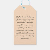 夢を実現させる |カラフルマッシュルーム ギフトタグ (裏面)