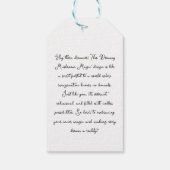 夢を実現させる |カラフルマッシュルーム ギフトタグ (裏面)