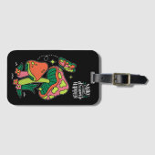 夢を実現させる |カラフルマッシュルーム ラゲッジタグ (正面横)